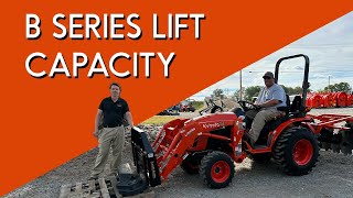 What is the ACTUAL lift capacity of the Kubota B Series [upl. by Boonie502]