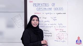 properties of crystalline solids class 11  properties of crystaline solid by wak [upl. by Charlean]