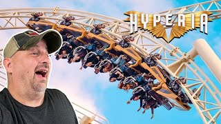 Is Hyperia the Best Roller Coaster at Thorpe Park Reaction Video [upl. by Barthel]