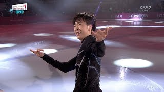 Boyang Jin 20180421 Pyeongchang Figure Star Ice Show  Spiderman Theme [upl. by Aihtnamas847]