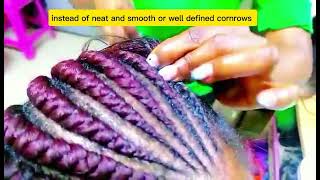 come learn with us how to feed in cornrows step by step for beginners 👌 [upl. by Amolap]