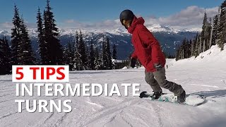 5 Tips for Intermediate Sliding Turns  Snowboard Tutorial [upl. by Eleni]