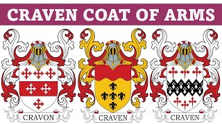 Craven Coat of Arms amp Family Crest  Symbols Bearers History [upl. by Victorine]