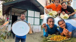 Bought A Big Thali for Mukbang from Local Market  ​⁠MonuBikomiya ke sath Jujube eating Challenge [upl. by Abeh158]