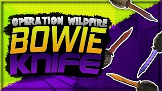 All Bowie Knife skins Showcase  Operation Wildfire [upl. by Drolyag486]