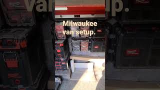 milwaukee packout van setup milwaukee milwaukeevan packput milwaukeepackout shorts [upl. by Llerroj720]