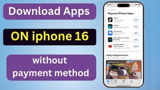 How to Download Apps from App store without payment method on iphone 16 [upl. by Achilles]