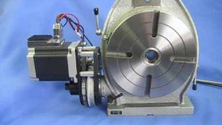 8quot Motorized Rotary Table horizontalvertical [upl. by Anaujd]