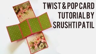 Twist amp Pop Card Tutorial by Srushti Patil [upl. by Filip]