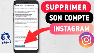 Comment SUPPRIMER Son Compte INSTAGRAM Android amp iPhone  Supprimer Un Compte Instagram [upl. by Hgalehs]