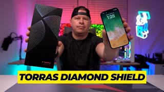 TORRAS Diamond Shield for iPhone 15 Pro Screen Protector Review [upl. by Rahab726]