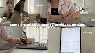 COMO ORGANIZARSE CUANDO TU VIDA ES UN CAOS 🎧  organización planner to do list IPad tips [upl. by Annabela]