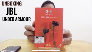 Unboxing JBL Under Armour Sport Wireless Earphone [upl. by Drusilla]