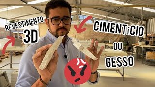 Revestimento 3D  Devo usar Placas Cimentícias ou em Gesso ASSISTA ESSE VÍDEO ANTES DE COMPRAR [upl. by Tolley795]