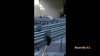 Conveyors for Aerosol line 240cpm [upl. by Vernier]