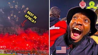 AMERICAN FAN Experiences WYDAD ATMOSPHERE vs MAMELODI SUNDOWNS [upl. by Boulanger]