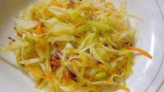 How to cook steamed cabbage Steamed cabbage recipe Sarah kims kitchen [upl. by Dnaltiak]