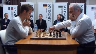 ChessMagnus Carlsen vs Garry Kasparov leader of team [upl. by Nimad342]