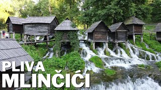 Mlinčići na Plivi Jajce  Bosna i Hercegovina  4K [upl. by Ahseiat]