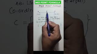 Mid point formula mathandtechbyar maths geometry [upl. by Aivuy134]