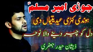 Zeeshan Haider New Noha 2020 Jori Ameer Muslim Hondi Kehri Eid Yateman Di [upl. by Sucramd]