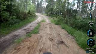 Rantakylän Fatbike reitti 13km 09072016 [upl. by Brigg]