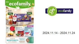 EcoFamily akciós újság HU 20241114  20241124 [upl. by Adidnere]