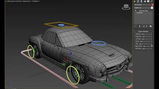 Car Rigging in 3ds Max [upl. by Nottarts]