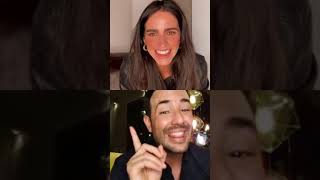 Barbara de Regil y Sebastián Martínez en Instagram live [upl. by Nigem]