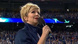 WS2014 Gm7 Grammy Awardwinner DiDonato sings anthem [upl. by Annnora25]