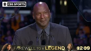 quotWhen Kobe Bryant died a piece of me diedquot  Michael Jordan  CBS Sports [upl. by Etnauj]