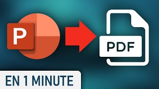 Exporter des diapo Powerpoint en PDF [upl. by Nerissa106]