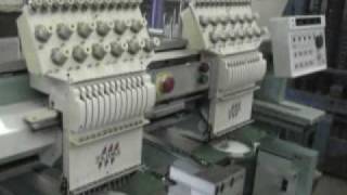 Tajima TMFXC1202 Embroidery Machine Maquina Bordadora [upl. by Colston]