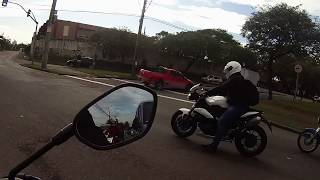 Gsx S1000 Vs Triumph Speed Triple 1050  2017 [upl. by Trellas]