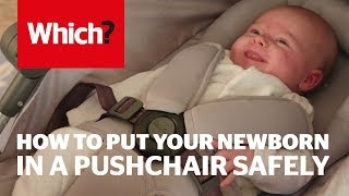 How to put your newborn baby in a pushchair safely  Which advice [upl. by Rengia]