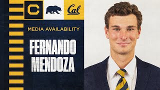 Cal Football Fernando Mendoza Media Availability 1012024 [upl. by Akemhs683]