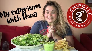 CHIPOTLE  RONA GOT ME NO SMELL OR TASTE  MUKBANG [upl. by Aikaz]