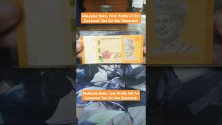 Malaysia Note Prefix for New and Last Governor banknotescollector banknote currency malaysia [upl. by Enad]