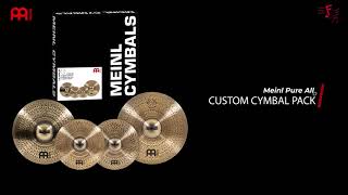 MEINL Cymbals Pure Alloy Custom Cymbal Set  14”  18”  20” [upl. by Nywra827]