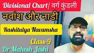 Divisional chart वर्ग कुंडली9Rashi Tulya Navamsha and other concept by Dr Mahesh Joshi [upl. by Nnyleve]