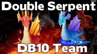 Summoners War  Dragons B10 with a Double Serpent Team  Shailoq and Fao DB10 Team [upl. by Falo]