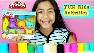 Tuesday Play Doh Ocean Tools Fun Kids Activities  B2cutecupcakes [upl. by Clyte]