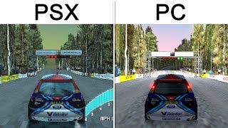 Colin McRae Rally 20  PSX vs PC  Comparison [upl. by Jerrilyn]