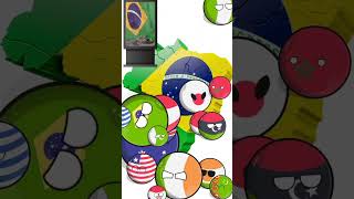 Brazilian Dog Dancing meme vs countryballs funny duet comedy countryballs fyp [upl. by Ennoitna138]