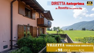 NON PIÙ DISPONIBILE DIRETTA da Rovetta Villetta terracielo arredata con box [upl. by Nyad281]