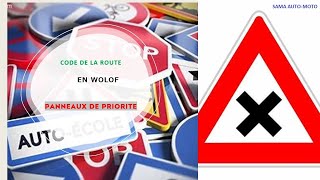 code de la route en wolof les panneaux de priorité et les intersections [upl. by Nnylhsa697]