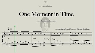 One Moment in Time  Easy Piano [upl. by Arlinda357]