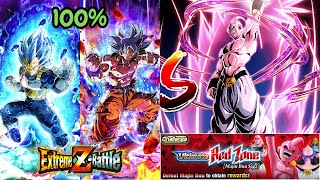 HOW GOOD IS 100 EZA INT SSBE VEGETA amp AGL UI GOKU VS ULTIMATE RED ZONE MAJIN BUU SAGA STAGE 2 [upl. by Burnard]