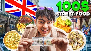 100 Street Food challenge London THIS WAS Expensive [upl. by Atnoled]