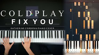 Coldplay  Fix You  Katherine Cordova  Piano Tutorial  Piano Cover [upl. by Gnues]